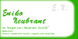 eniko neubrant business card